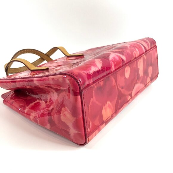 【35→ 26MK】Lv Red Monogram Vernis Ikat Catalina BB Tote Sku# 85786 (Gently Used) - Picture 7 of 14